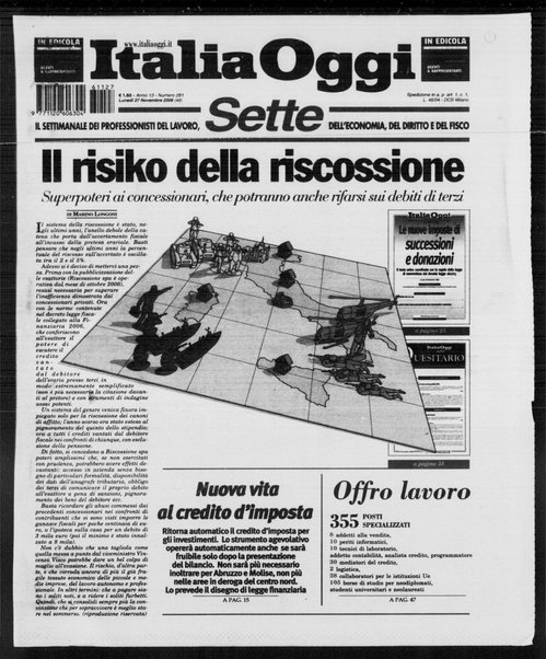 Italia oggi : quotidiano di economia finanza e politica